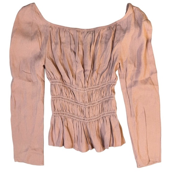 REFORMATION Laurent Pink Blush Blouse Womens Size Small - Picture 3 of 8